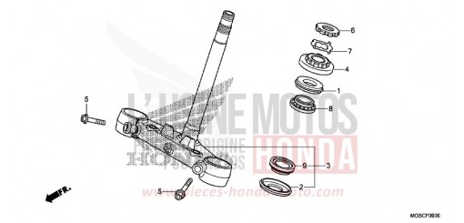 STEERING STEM NC700DC de 2012